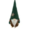 Skiing Gnome with Snowflake Knitted Hat Christmas Decoration - 12.5"