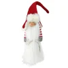 Slim Santa Christmas Gnome with White Fur Suit and Red Hat - 35" - Red and White