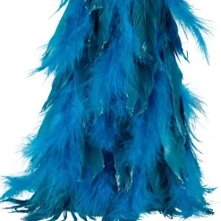 Small Two-Tone Layered Feathers Cone Tree Christmas Decoration - 16
