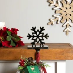 Snowflake Metal Christmas Stocking Holder - 5