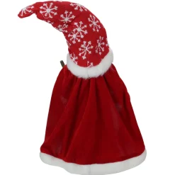 Snowflakes Santa Gnome with Cape Christmas Figure - 14.5