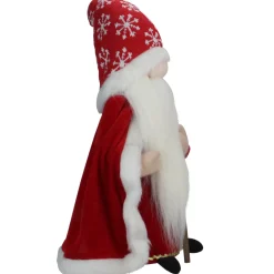 Snowflakes Santa Gnome with Cape Christmas Figure - 14.5