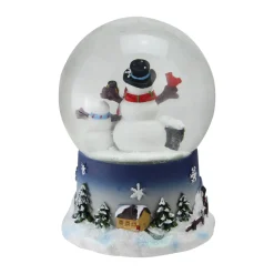 Snowman Family Musical Christmas Snow Globe - 7