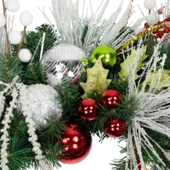 Snowmen and Icicles Pine Artificial Christmas Wreath - 40