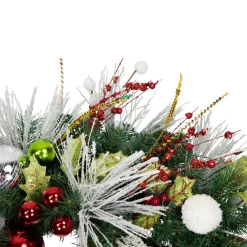 Snowmen and Icicles Pine Artificial Christmas Wreath - 40