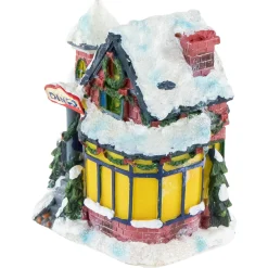 Snowy Diner Christmas Village Building Decoration - 4