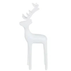 Solid Petite Reindeer Christmas Decoration - 8.25" - White