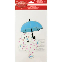 Spotted Elephant Misfit Double Sided Gel Christmas Window Cling Decoration