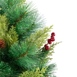 Spruce Pine Needle and Pinecone Artificial Mini Christmas Tree - 25