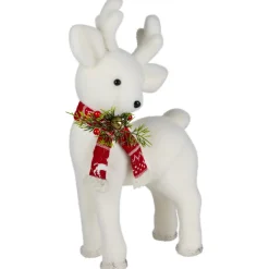 Standing Baby Deer with Scarf Christmas Figurine - 15.75
