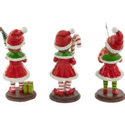 Standing Christmas Elves Stocking Holders - 8.5