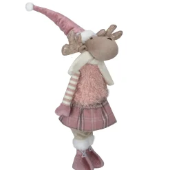 Standing Girl Moose Christmas Figurine - 26