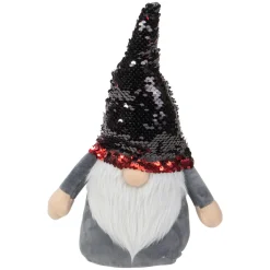 Standing Gnome with Flip Sequin Hat Christmas Figure - 11
