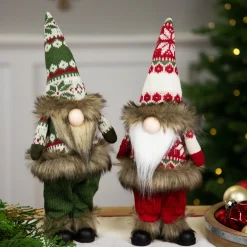 Standing Gnome with Knitted Outfit Christmas Figure - 19