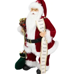 Standing Santa Claus with List Christmas Figure - 24