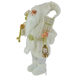 Standing Santa with Lantern and Presents Christmas Figure - 12