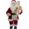 Standing Santa with Teddy Bear and List Christmas Figure - 24"