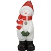 Standing Snowman Christmas Decoration - 17" - White and Red