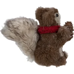 Standing Squirrel with Pinecone and Scarf Christmas Figurine - 6
