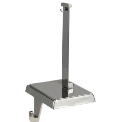 Stocking Holder with Ornament Hanger - 7.25" - Silver