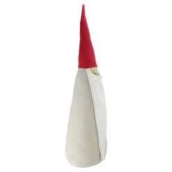 Tall Santa Gnome Christmas Decoration - 23.5” - Red and White