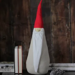 Tall Santa Gnome Christmas Decoration - 23.5” - Red and White