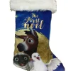 The Star Movie Blue First Noel Christian Nativity Scene Christmas Stocking