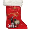 The Star Movie Red Following Yonder Star Christian Nativity Christmas Stocking