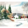 Through The Woods Winter Scene Wall Decor Art Print