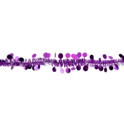 Tinsel and Polka Dot Commercial Christmas Garland - 50' x 1.5