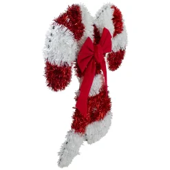 Tinsel Candy Cane Christmas Window Decoration - 19