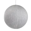 Tinsel Inflatable Christmas Ball Ornament Outdoor Commercial Decoration - 19.5" - Silver