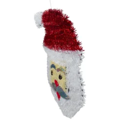 Tinsel Santa Claus Iridescent Christmas Window Decoration - 19