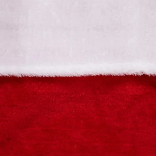 Traditional Plush Christmas Stocking with Cuff - 36" - Red and White