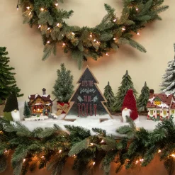 Tree Shaped "It's the Season to be Jolly" Christmas Sign - 10"