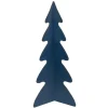 Triangular Christmas Tree with Curved Edges Decoration - 15" - Blue