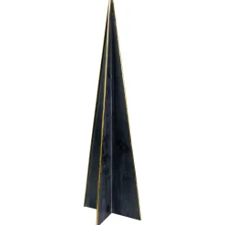 Triangular Christmas Tree Decoration - 15" - Blue and Gold