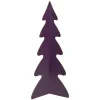 Triangular Christmas Tree with Curved Edges Decoration - 12" - Purple