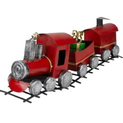 Triple Car Metal Train Christmas Decoration - 15