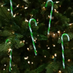 Twist Candy Cane Christmas Ornaments - 6