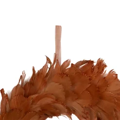 Two-Tone Feathers Christmas Wreath - 14.5