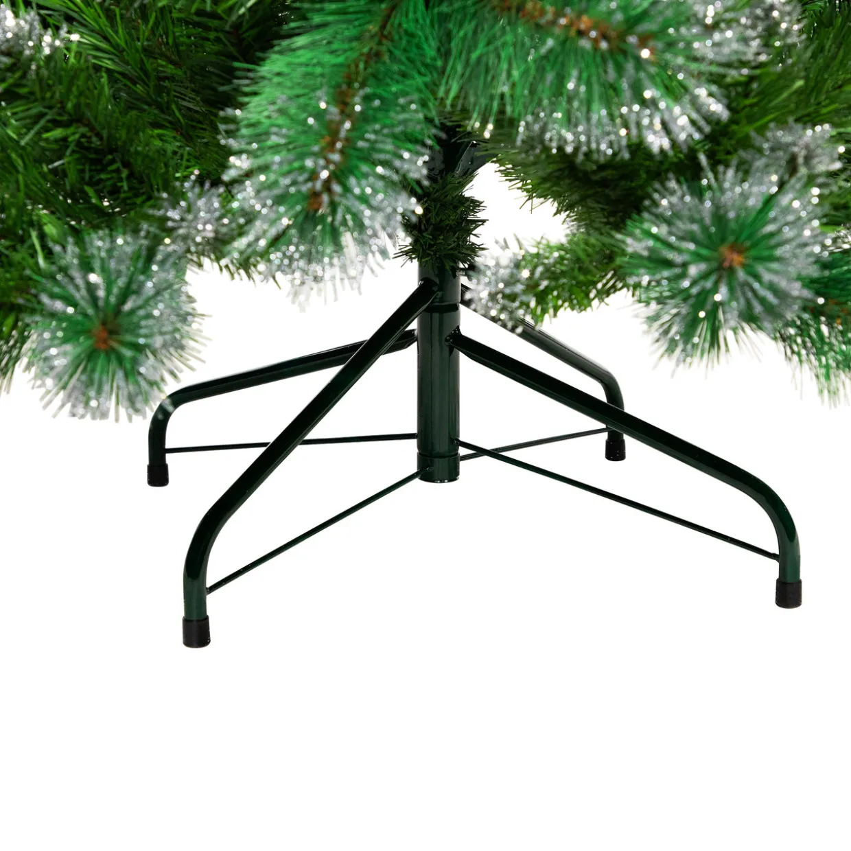 Two-Tone Spruce Pine Glitter Tip Medium Artificial Christmas Tree - 6' - Unlit