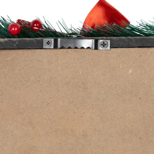 Welcome Christmas Porch Sign with Pine and Bow - 35.75"