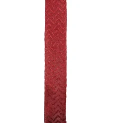 Wine Red Glitter Chevron Wired Christmas Craft Ribbon 2.5" x 10 Yards