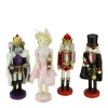 Wooden Nutcracker Suite Ballet Christmas Decorations - Set of 4
