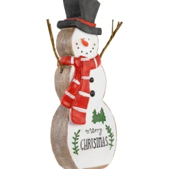 Wooden Snowman 