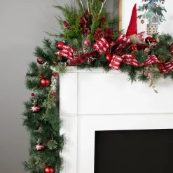 Yorkville Pine, Twig and Pinecone Artificial Christmas Garland - 9' x 12