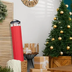 Zip Up Christmas Gift Wrap Storage Tube Bag - 40